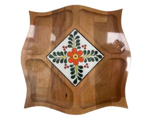 Kayın Panel Karo Seramikli Çerezlik